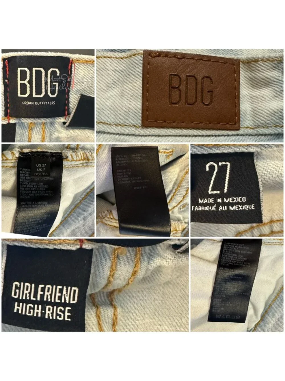 BDG Urban Outfitters Ripped Distressed Girlfriend Ultra High Rise Jean Shorts
